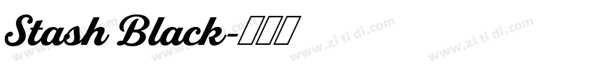 Stash Black字体转换